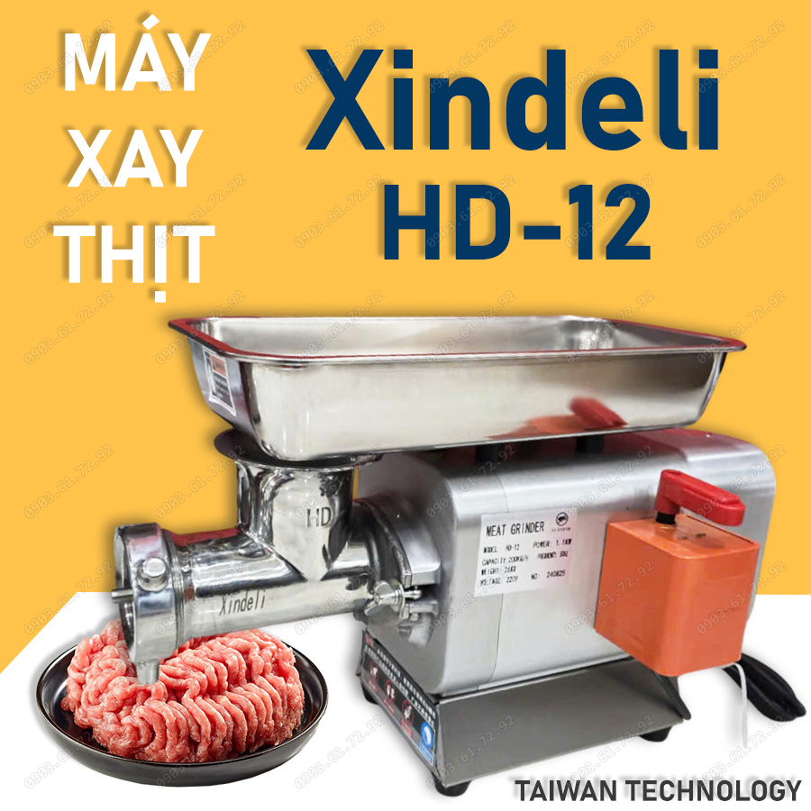 Máy Xay Thịt Đùn Thịt Xindeli HD-12 Taiwan