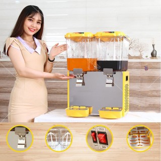Máy Làm Mát Nước Trái Cây 2 Ngăn Loại Xoay