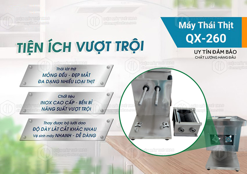 m&aacute;y cắt thịt qu&aacute;n phở qx260