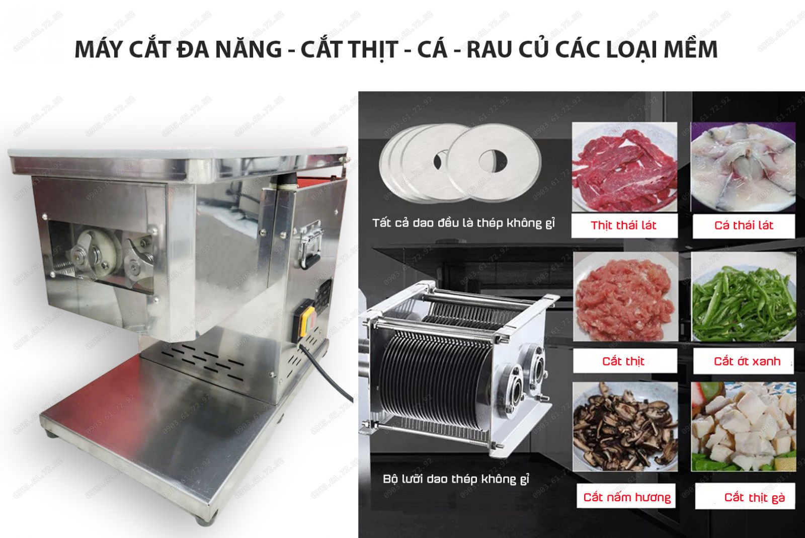 máy cắt thịt đa năng qx260 1500w giá rẻ