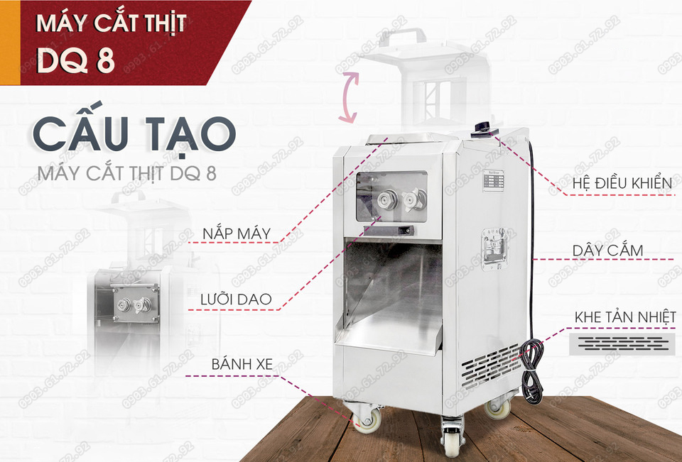máy cắt thịt sống đa năng giá rẻ DQ8