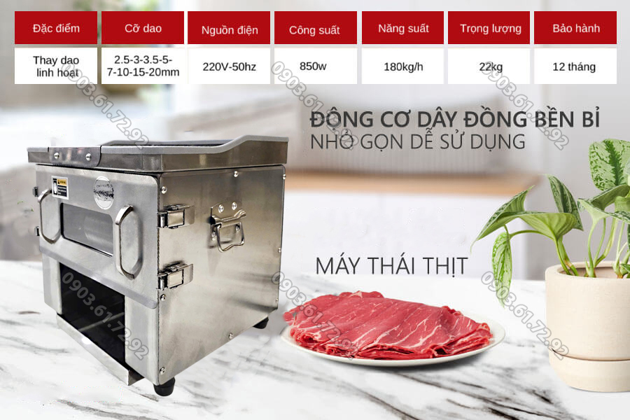 máy cắt thịt thái thịt HD-90