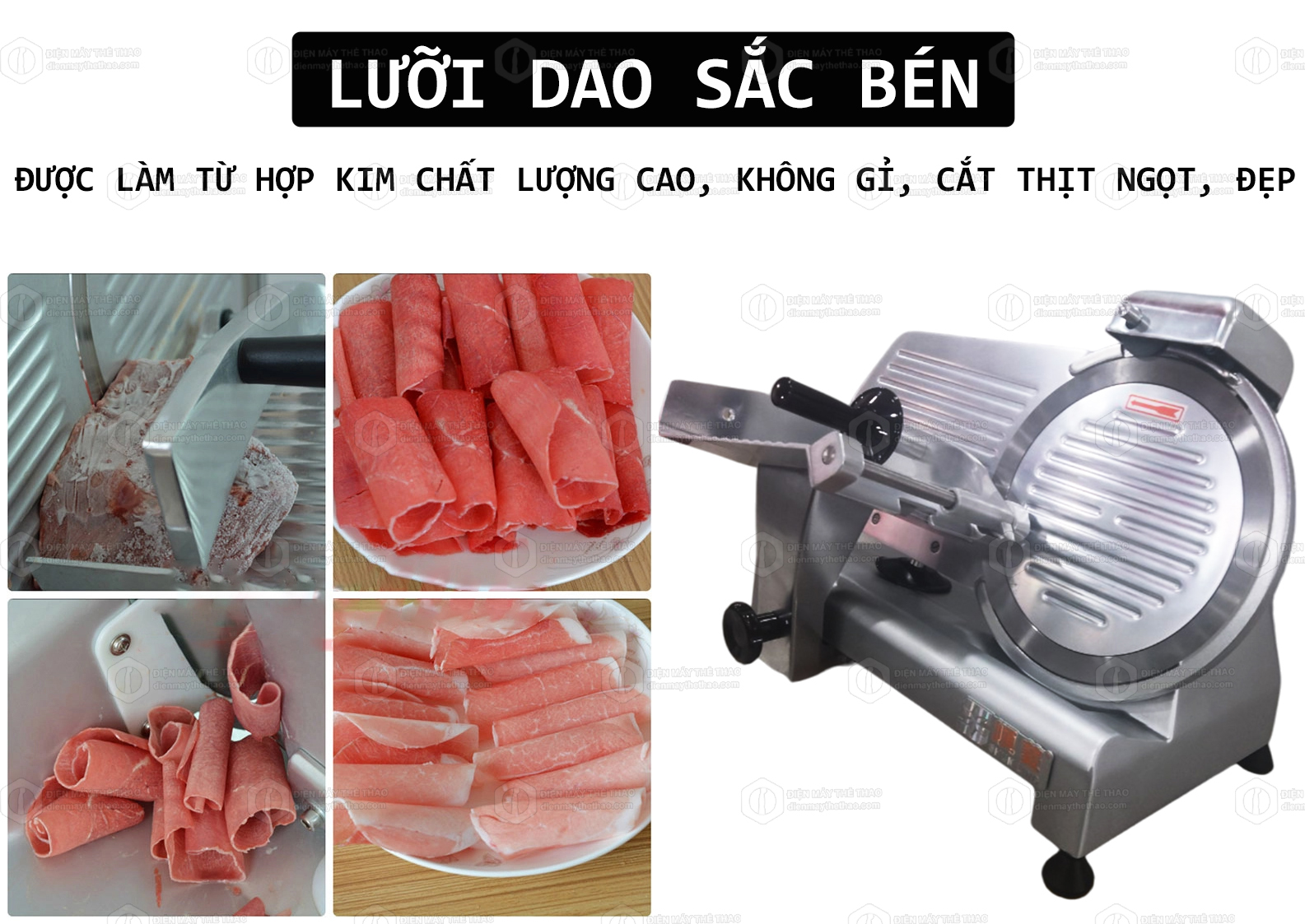 máy cắt thịt es250 shun ling