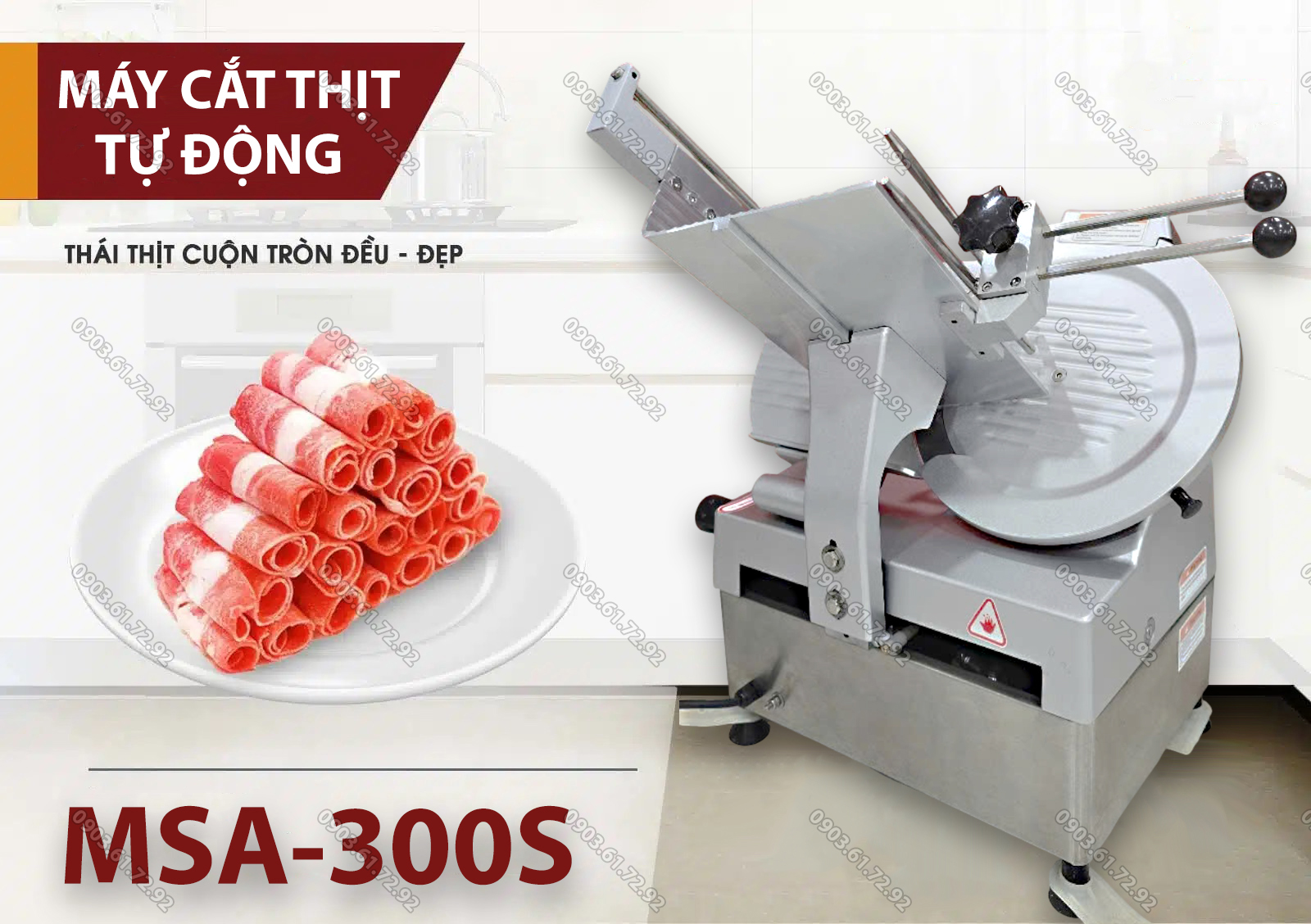 máy cắt thịt tự động msa-300s