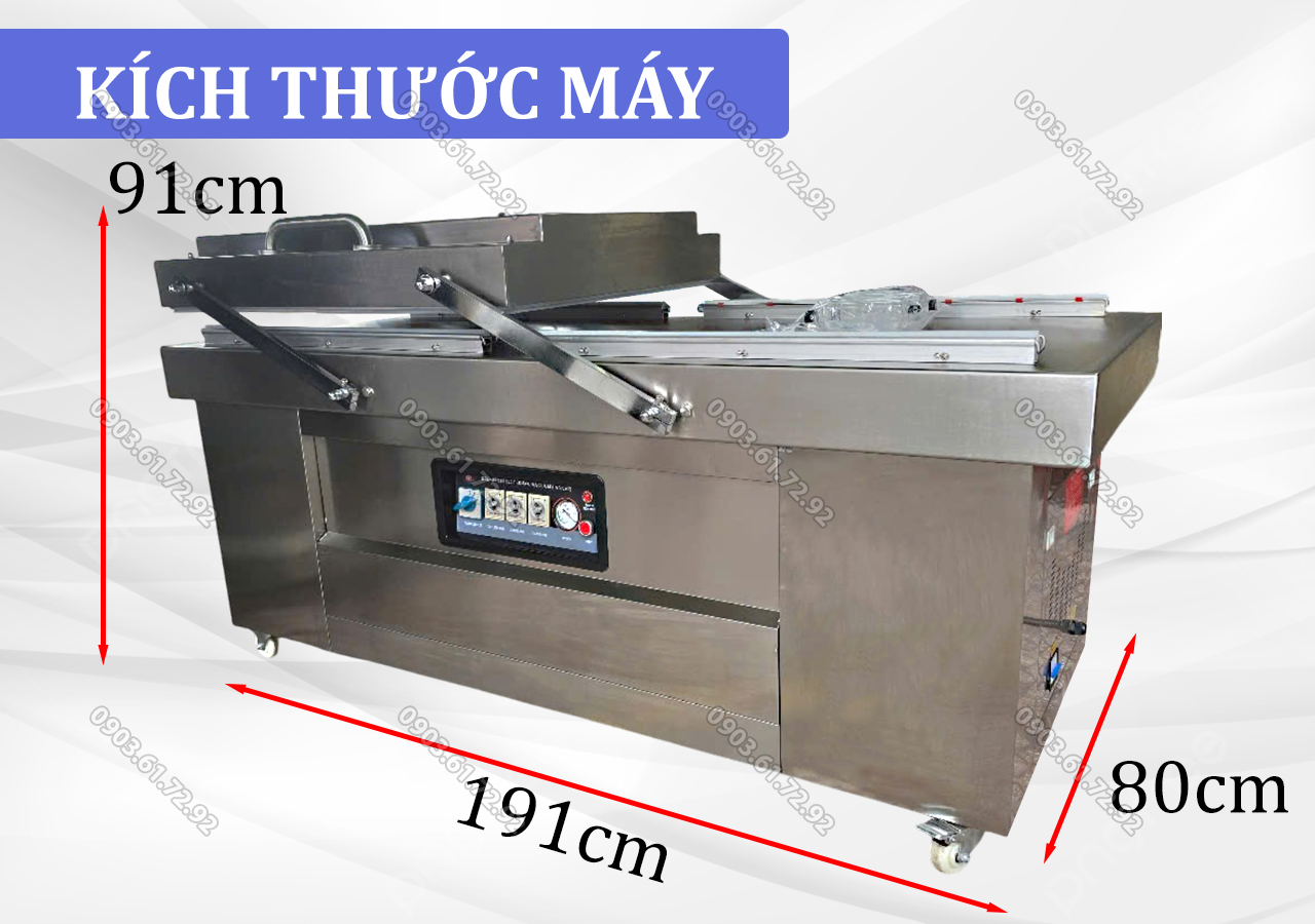 máy đóng gói hút chân không công nghiệp mikoshi dzq-820*2 promax công suất 3000w