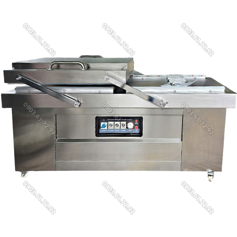 máy đóng gói hút chân không công nghiệp mikoshi dzq-820*2 promax công suất 3000w