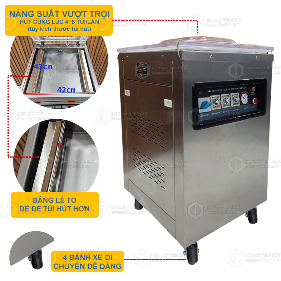máy đóng gói hút chân không dzq 400promax
