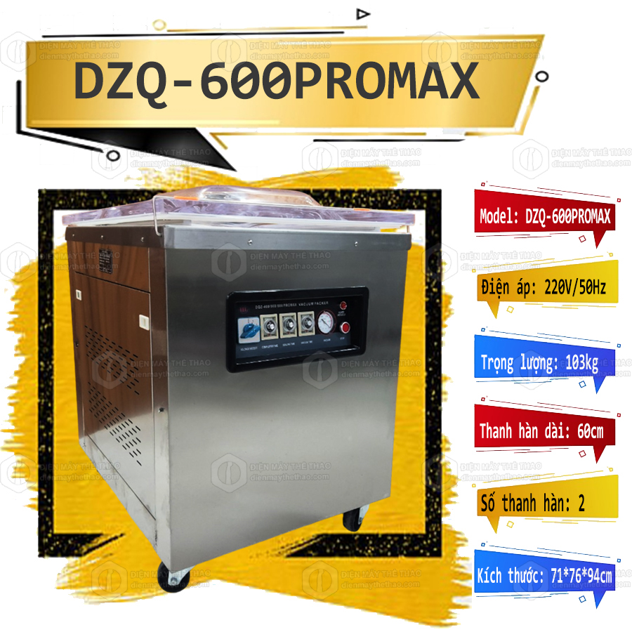 máy đóng gói hút chân không dzq 600promax