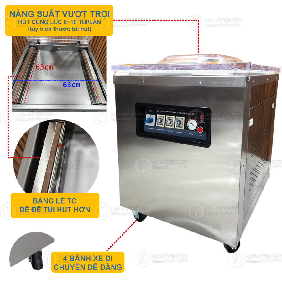 máy đóng gói hút chân không dzq 600promax