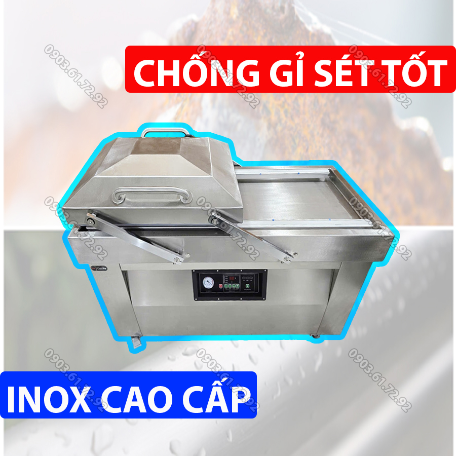 m&aacute;y đ&oacute;ng g&oacute;i h&uacute;t ch&acirc;n kh&ocirc;ng c&ocirc;ng nghiệp 2 buồn dzq600x2 3 bơm
