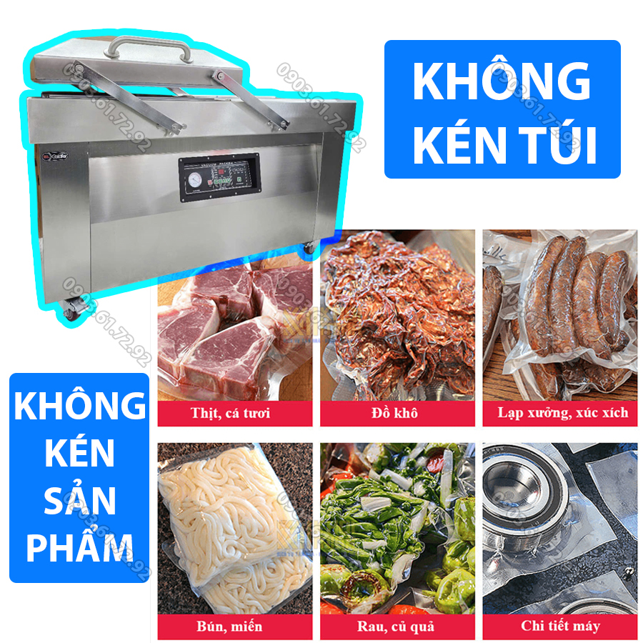 m&aacute;y đ&oacute;ng g&oacute;i h&uacute;t ch&acirc;n kh&ocirc;ng c&ocirc;ng nghiệp 2 buồn dzq600x2 3 bơm