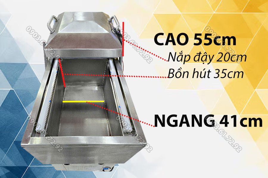 máy hút chân không 2 buồn mikoshi dzq600x2