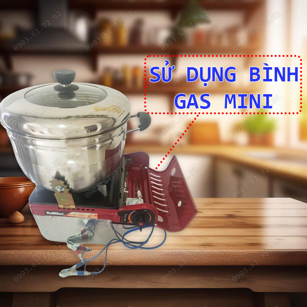 nồi nổ bắp rang bơ bằng gas mini