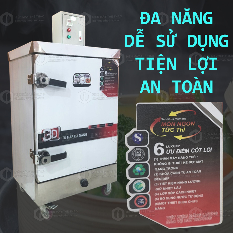 tủ hấp đa năng cao cấp 8 khay