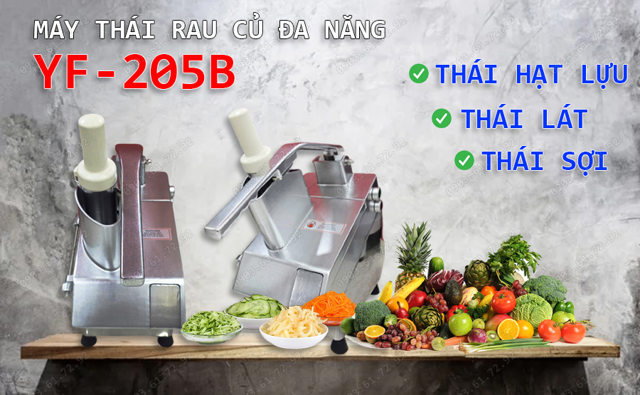 máy thái rau củ đa năng yf-205b