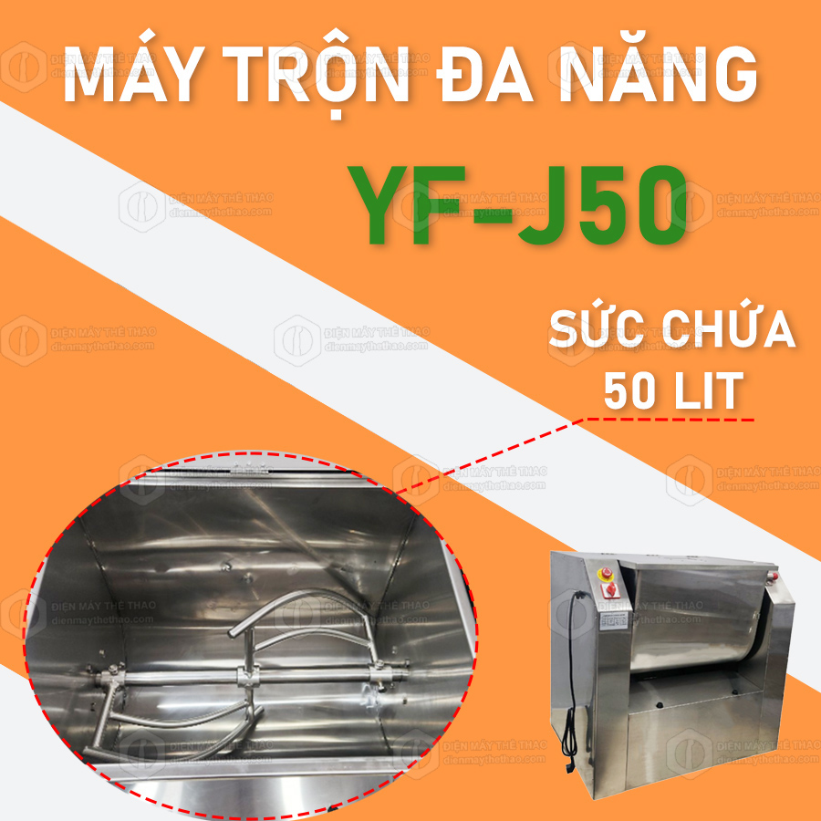 máy trộn thực phẩm đa năng 50kg YF-J50