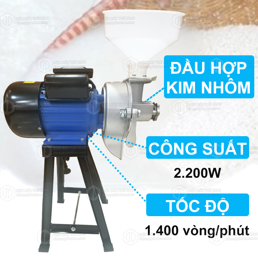máy xay bột gạo nước tashins 2.200w