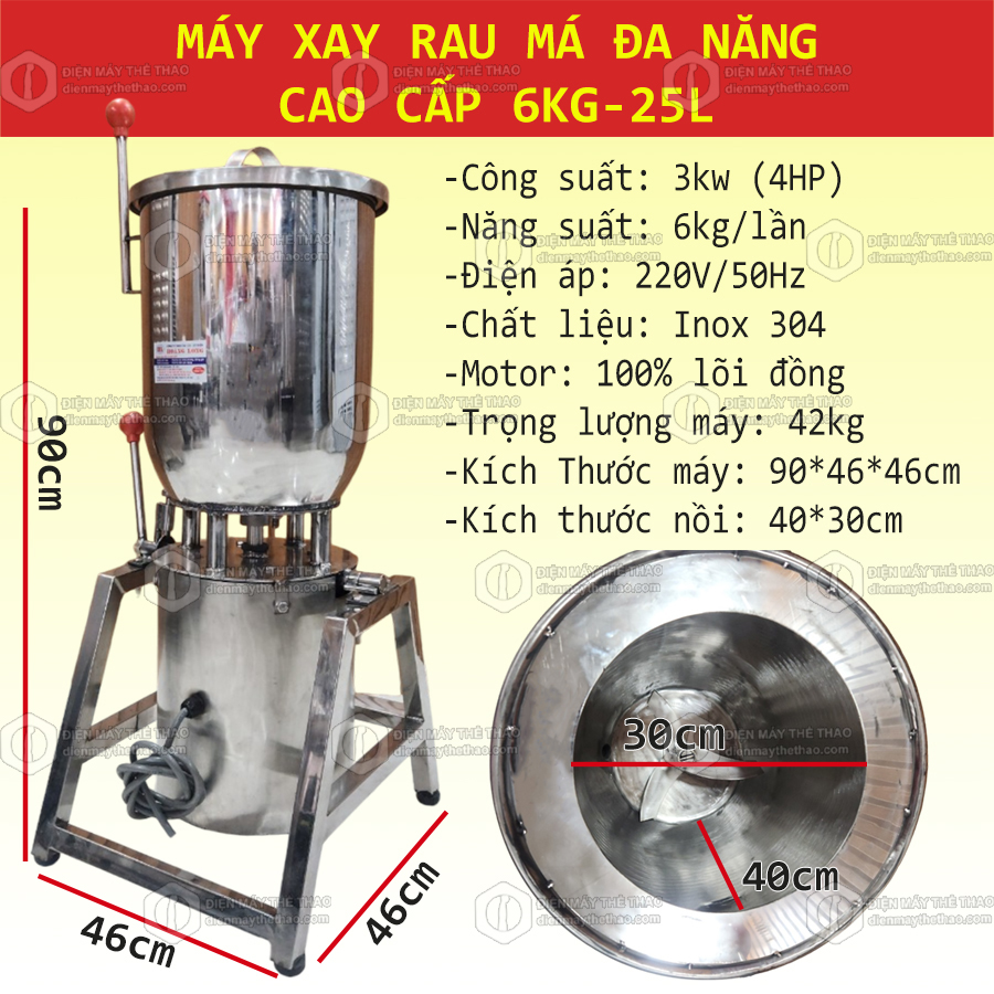 máy xay rau má đa năng 6kg cao cấp