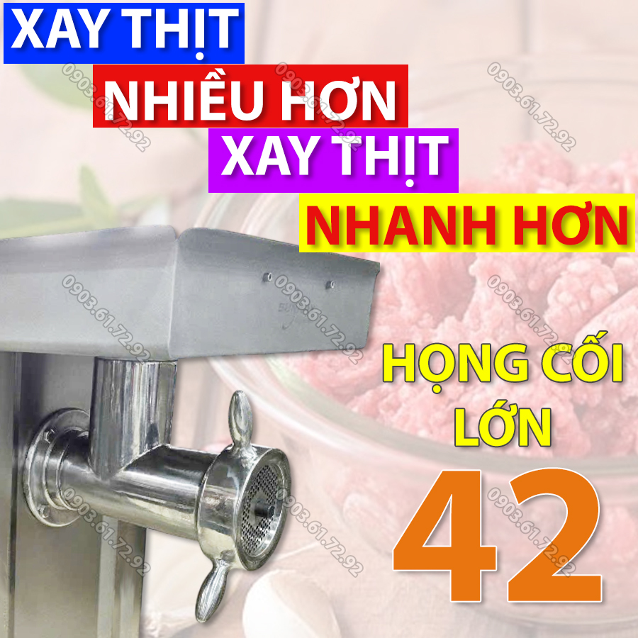 máy xay thịt công nghiệp MG-42T công suất 4000w năng suất 800kg/h