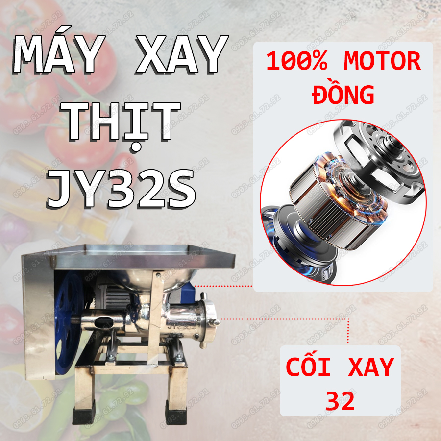 m&aacute;y xay đ&ugrave;n thịt c&ocirc;ng nghiệp JY-32S
