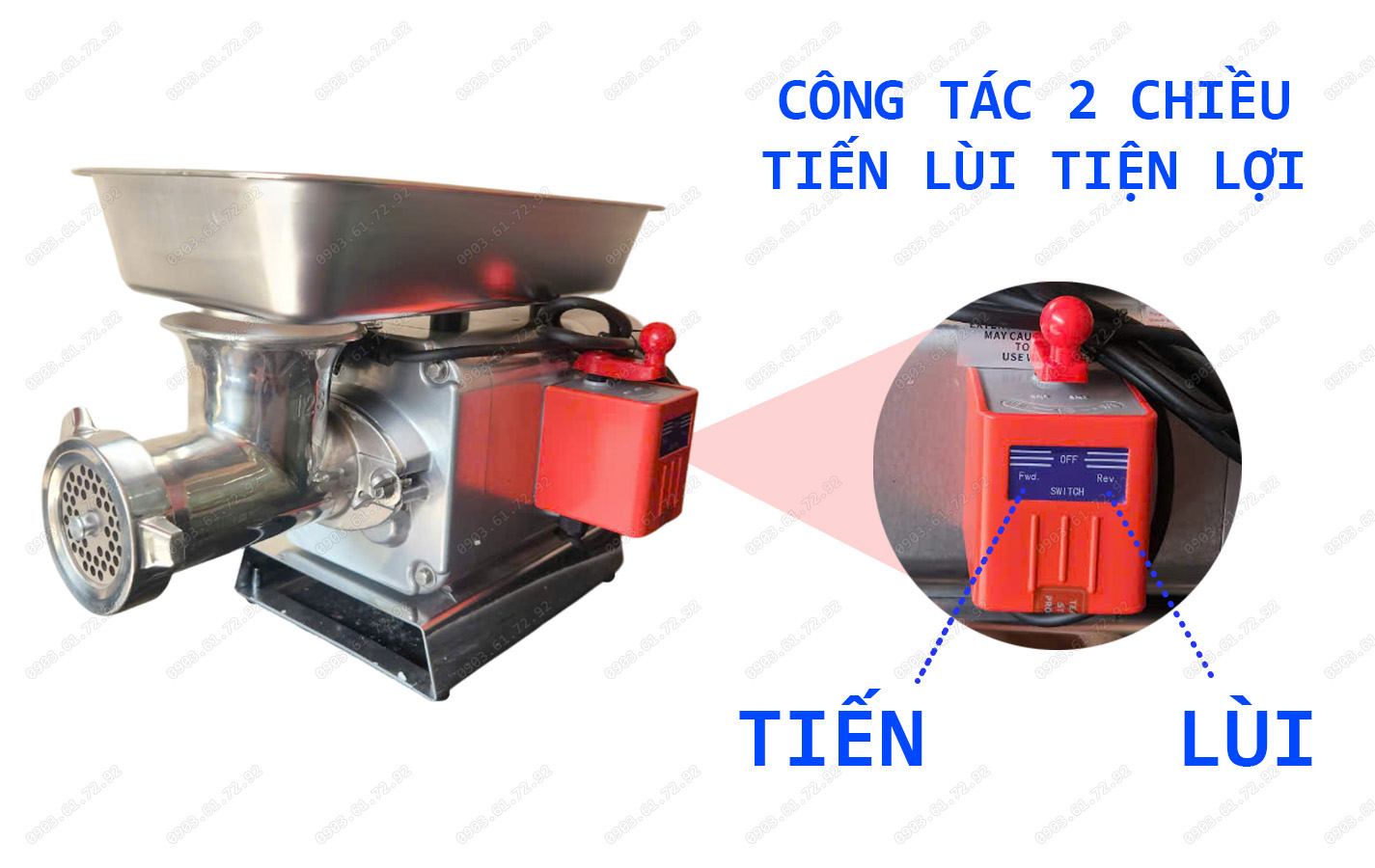 máy xay thịt đùn thịt đa năng ry-12s