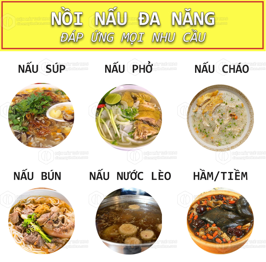 chức năng nồi nấu đa năng