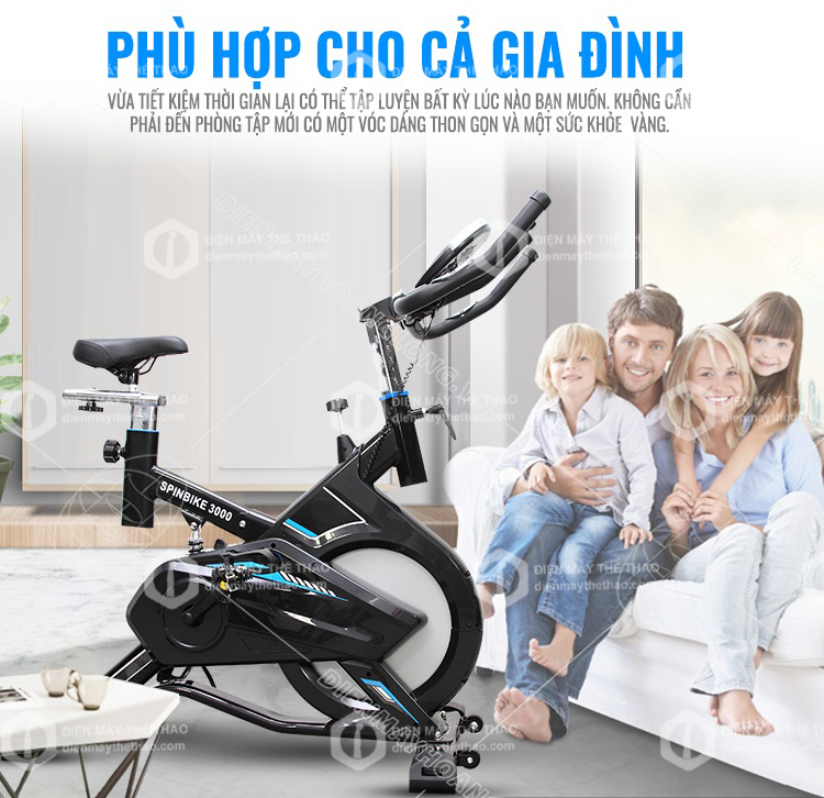 xe đạp tập thể dục phù hợp cho cả gia đình bạn